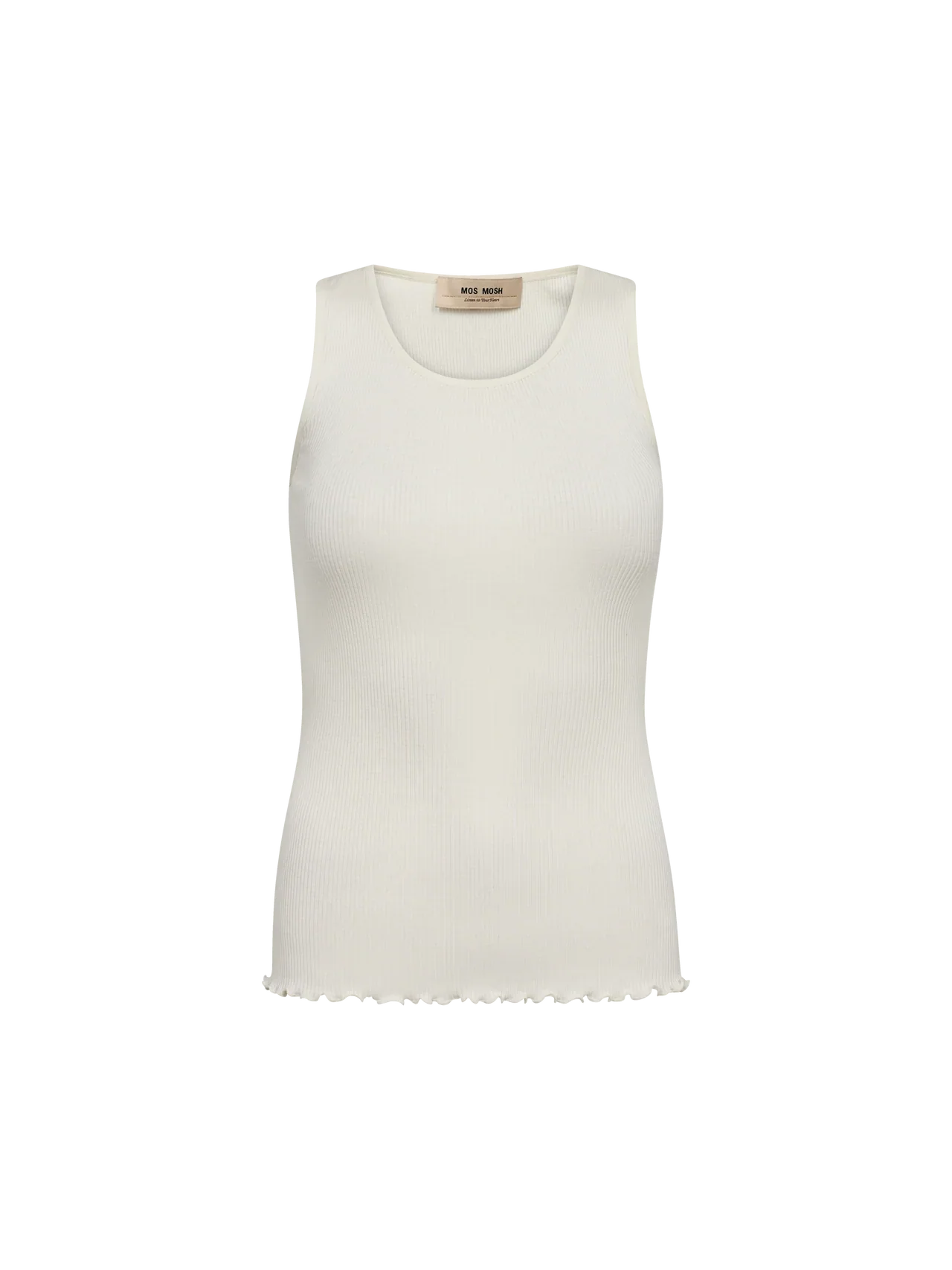Mos Mosh | MMElaine seamless tank top | Ecru