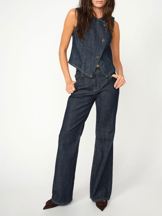 Mos Mosh Jeans | MMMarlena Nippon Jeans | L32 Dark Blue