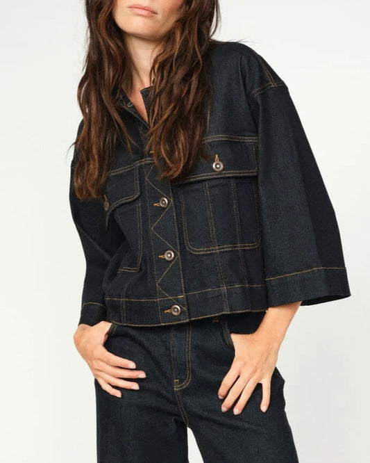 Mos Mosh MMPenn Deluxe Denim Jacket | Dark Blue