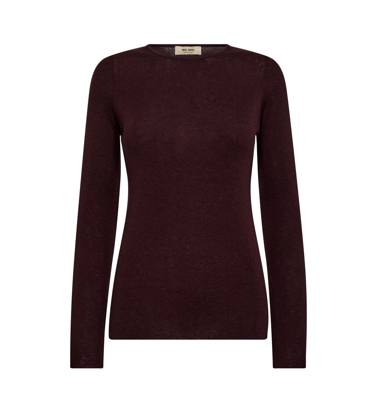 Mos Mosh Bluse | Bouch O-neck Knit | Fudge