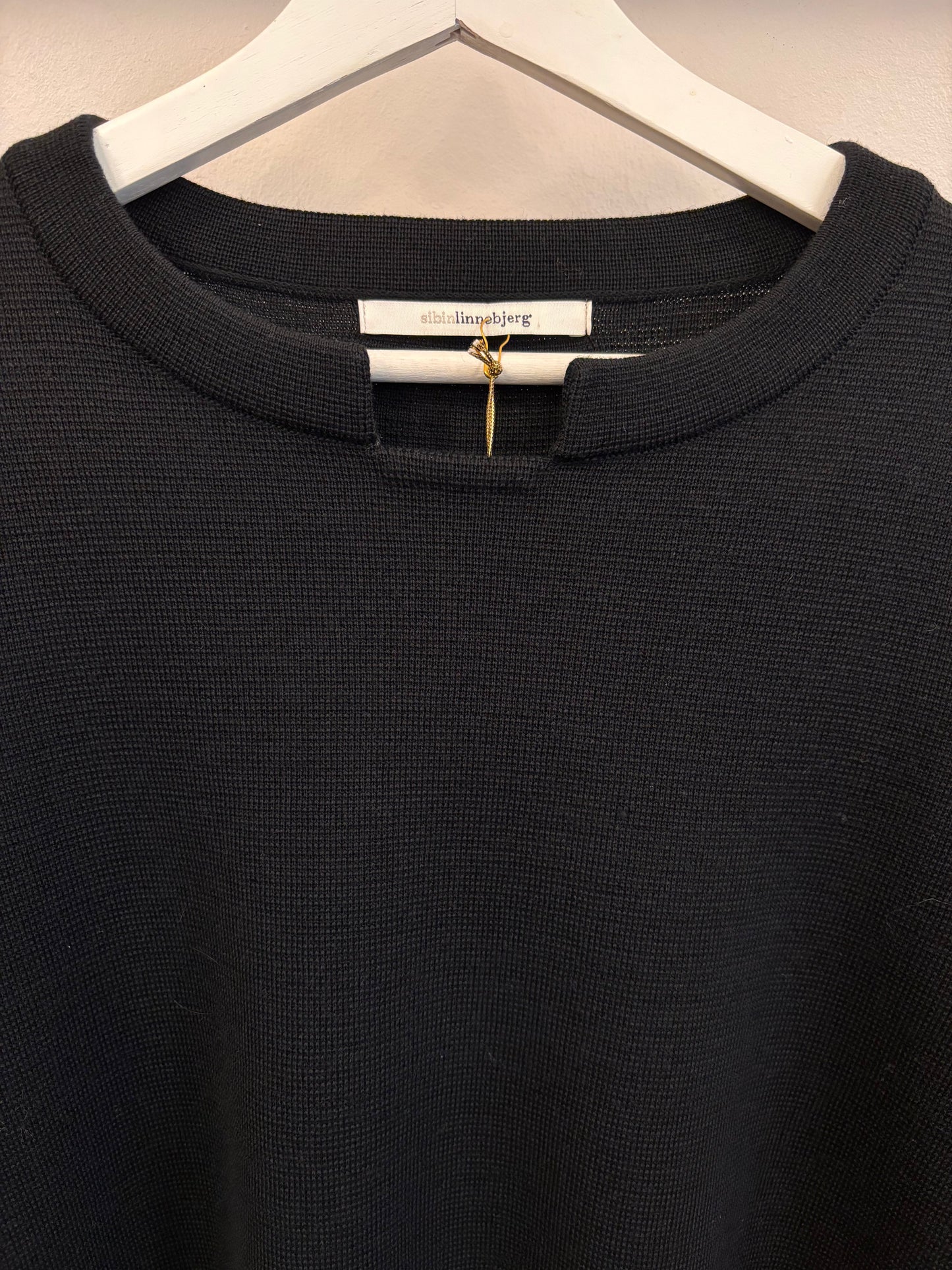 SibinLinnebjerg strikbluse | Lina | Black