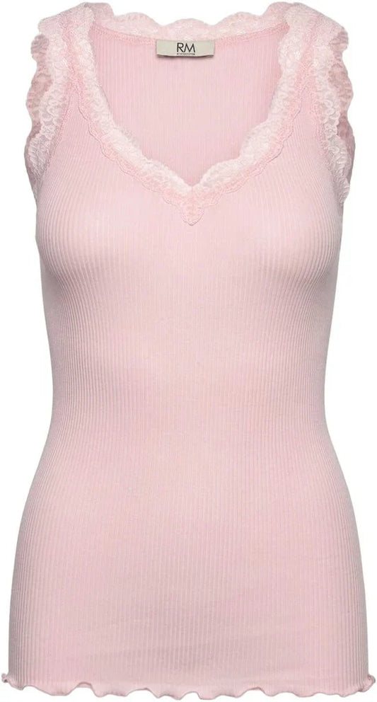 RMWBalta Rosemunde Top | Balta Modal Lace V-neck Top | Almond Blossom