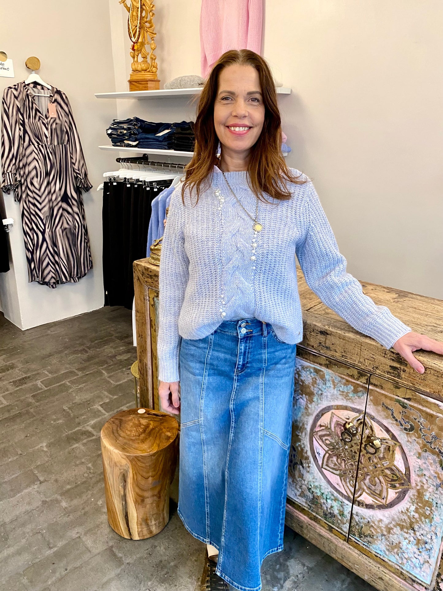 Mos Mosh Skirt | MMJanet Shane | Blue