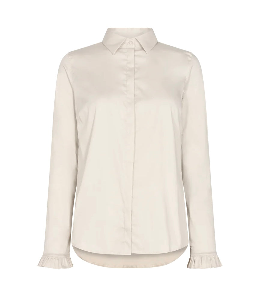 Mos Mosh Skjorte | Mattie Flip Shirt | Ecru