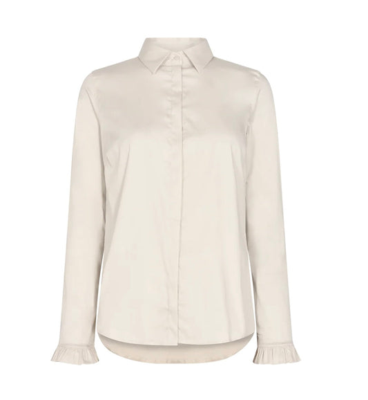 Mos Mosh Skjorte | Mattie Flip Shirt | Ecru