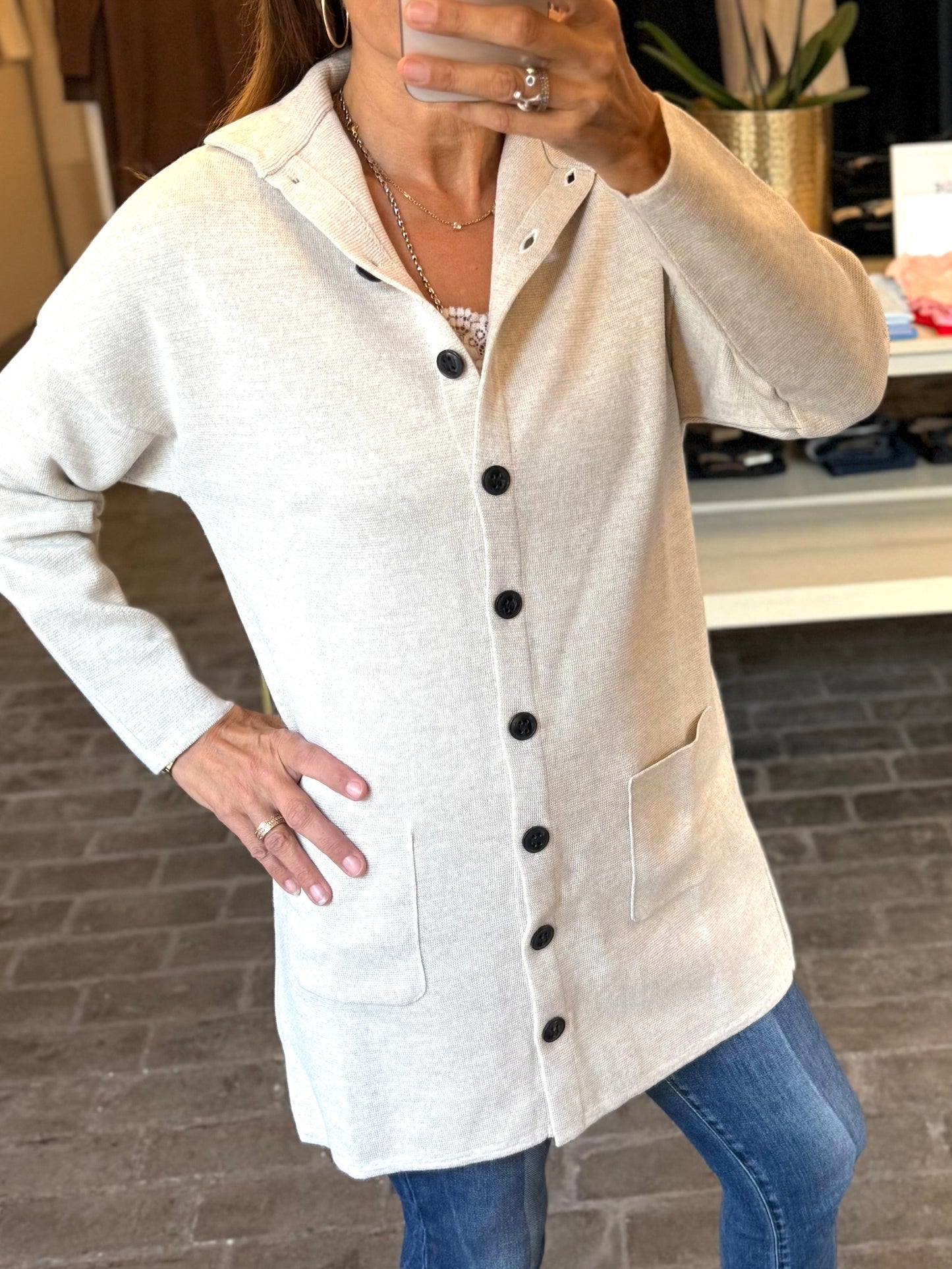 SibinLinnebjerg Cardigan | Bergen | Merino Wool Mix | Kit